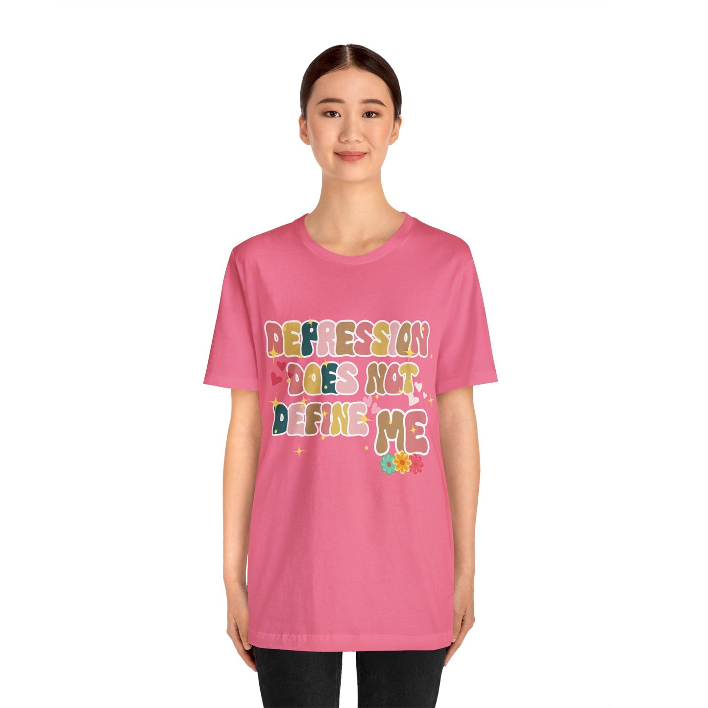 Retro T-shirt "Depression Does Not Define Me", Depression Awareness Shirt, Mental Health Awareness Shirt, Depression Support Shirt.